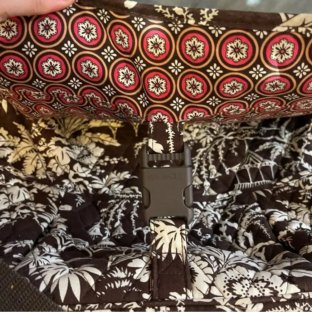 Vera Bradley Messenger Bag in Retire Imperial Toile Pattern Laptop Crossbody Bag
